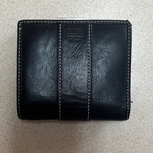 Coach Black Leather Bi-Fold Wallet - Picture 1 of 15